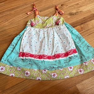 Matilda Jane apron knot dress-size 6-cute and fun!